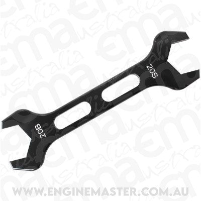 Aeroflow AF98-2244-1-2020 DOUBLE ENDED PRO SPANNER SINGLSPANNER -20 B-nut TO -20 S-nut