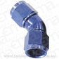 Aeroflow AF563-16 -16AN 45 Deg Swivel Coupler Blue Billet Full Flow 1 Piece