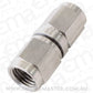 Aeroflow AF131-04SS S/S Straight Female Flare -4Ansilver Swivel Coupler Stainles