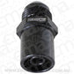 Aeroflow AF708-08FBLK Push In Cover Breather Adapterto -8AN Black Ba to Fg Front