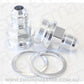 Aeroflow AF700-06S Holley Inlet Fitting -6AN Silver 7/8" x 20 to -6AN Short
