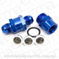 Aeroflow Performance Products AF608-06 6AN Inline Fuel & Oil Filter Blue 3 x Filter 30 80 150 Micr