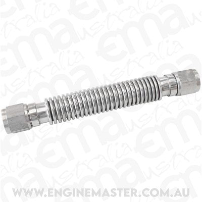Flexible Turbo Drain Hose - Stainless Steel (-10AN, 8" OAL (200mm))