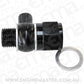 Aeroflow AF166-05-02BLK LS Chevy Oil Pressure Adapter Allows 1/8" NPT AUx Port