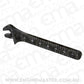 Aeroflow AF98-2038BLK Adjustable Spanner Wheelie Black Large For Up to -12 Bnut