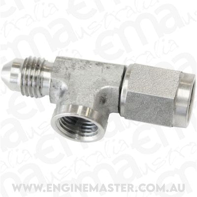 Aeroflow AF140-04-SS Straight Female - Male -4AN Stainless with 1/8" NPT Port