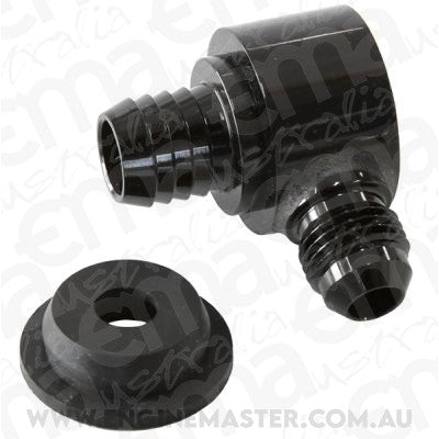 Aeroflow AF350-00BLK Black Booster Valve Universalersal 21mm / 13/16" Hole to -6An