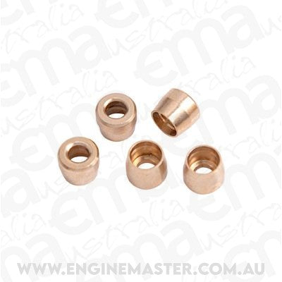 Aeroflow AF299-04 Teflon Brass Olive Insert -4Ansuit Teflon Hose End -4AN (5 Pack)