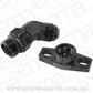 Aeroflow AF463-12 TURBO DRAIN ADAPTER -10AN 45 DEGREE 38-44MM HOLE CENTRES