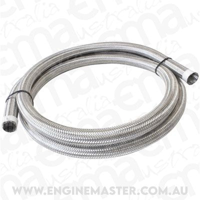 Aeroflow AF111-024-1M 111 Series Steel Braided Cover.83-.95" 21-24 mm 1 Meter