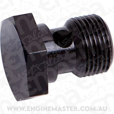 Aeroflow AF727-06BLK Banjo Bolt 1/2 x 20 Unf Thread Black