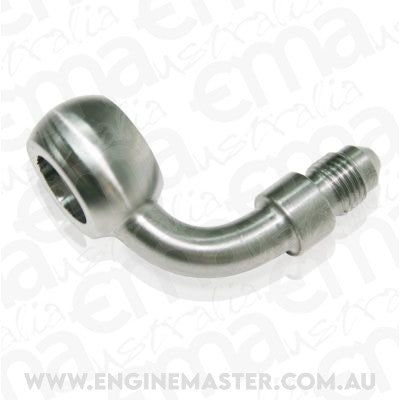 Aeroflow AF309-03 -3AN 90 Deg Banjo 12mm Stainless
