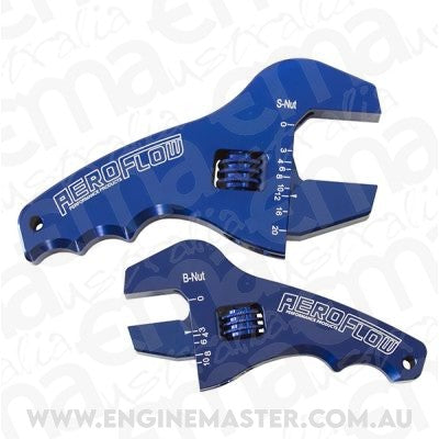 Aeroflow AF98-2039 Adjustable Wrench Grip Spanner1 x Small & 1 x Large Shorty