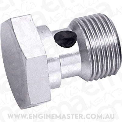 Aeroflow AF727-06S Banjo Bolt 1/2 x 20 Unf Thread Silver