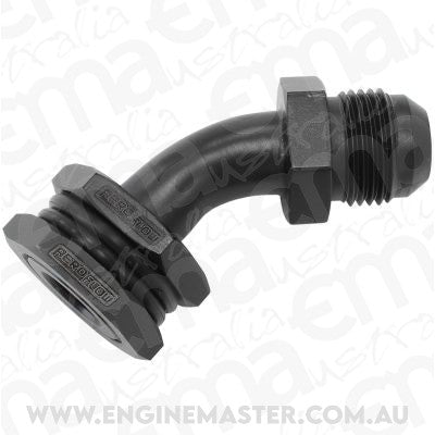 Turbo Drain Bulkhead (45Â° With -10AN Male)