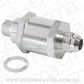 Aeroflow AF615-06S M12 x 1.5mm x -6AN Checkvalve Silver Male to Male Bosch Pump