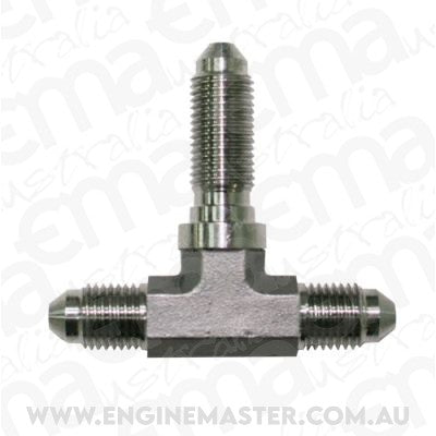 Aeroflow AF324-03 Stainless -3AN Bulkhead Tee Stainless Nut Seperate