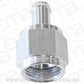Aeroflow AF411-08-06S Female -8AN to 3/8" Barb Silver with Tube Nut