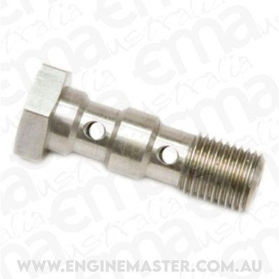 Aeroflow AF305-03 Double Banjo Bolt 3/8 x24 Stainless 31mm Long