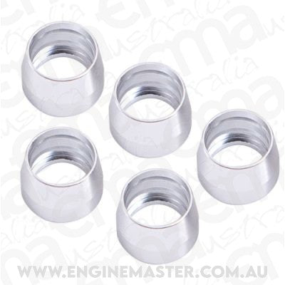Aeroflow Performance Products AF299-16D Teflon Alloy Olive Insert -16 Suit Teflon Hose End -16AN (5 Pack)