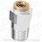 Aeroflow Performance Products AF121-02S 1/8" NPT Straight to 3/16" 120Series Nylon Silver Fitting