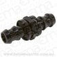 Aeroflow AF410-12BLK -12 Push Lock Barb Joiner Black 3/4" Male to Male Barb