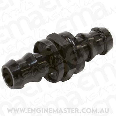 Aeroflow AF410-12BLK -12 Push Lock Barb Joiner Black 3/4" Male to Male Barb