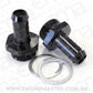 Aeroflow AF700-02BLK Holley Inlet Fitting 1/2" Barb Black 7/8" x 20 to 3/8" Barb