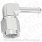 Aeroflow AF413-04S 90Â° Hose Barb 3/16" to -4AN Silver Finish