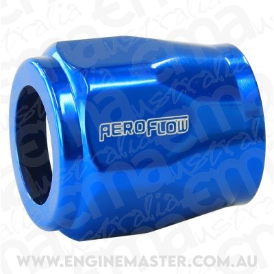Aeroflow AF150-05 Hex Hose Finisher 14.3mm ID Blue 9/16" ID Clamp