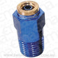 Aeroflow AF121-04-02 1/8" NPT Straight to 1/4" 120 Series Nylon Blue Fitting