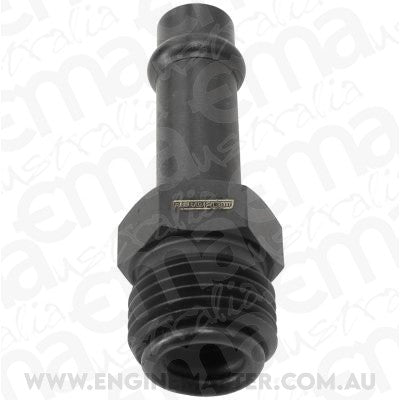 Aeroflow AF714-31BLK Holley Carb Inlet Fittings 5/8Inverted to 3/8" Barb Straight
