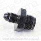 Aeroflow AF704-04BLK Adaptor 5/8"-18 Inverted Seat to -4An