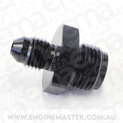 Aeroflow AF704-04BLK Adaptor 5/8"-18 Inverted Seat to -4An