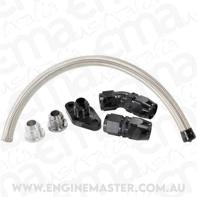 Aeroflow AF463-21 UNIVERSAL TURBO DRAIN KIT SUITS TURBO WITH 38MM CENTRES