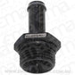 Aeroflow AF414-12-08BLK -12ORB to 1/2" Push On Barb Black