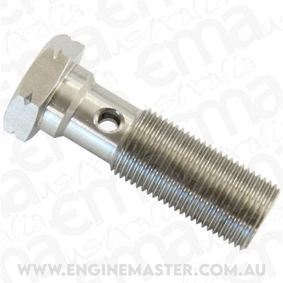 Aeroflow AF303-04L Banjo Bolt 7/16-24 Stainless 25mm Long