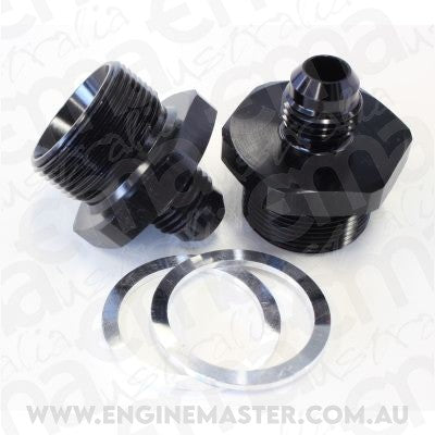 Aeroflow AF708-06BLK Male -6 to 1" x 20 Quadrajet Black