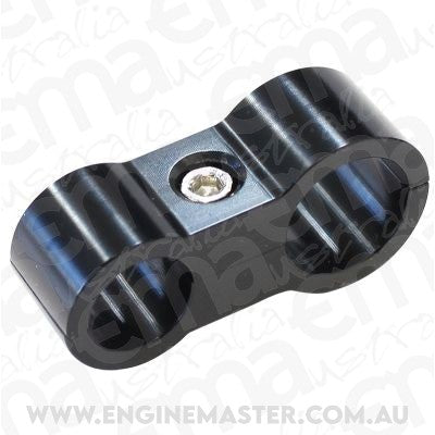Aeroflow AF156-09-10BLK Stepped Billet Dual Hose Separators -6 & -8 Braid