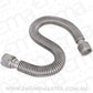 Aeroflow AF463-43 -12AN Flexible Turbo Drain Hose, 500mm Long 304 Stainless Steel. 19.5" (500mm) Overall Length