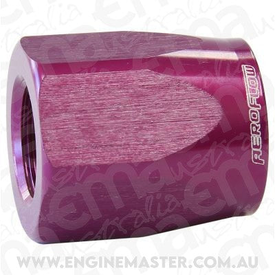 Aeroflow AF298-20DPUR  Hose End Socket Alloy -20AN Purple Suit Braided Hose