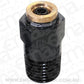 Aeroflow AF121-04BLK 1/4" NPT Straight to 1/4" 120 Series Nylon Black Fitting