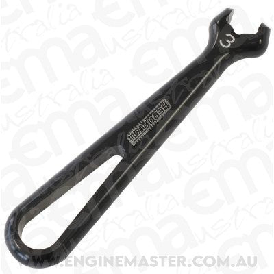 Aeroflow AF98-2255-1-03 ALLOY PRO WRENCH SINGLE -3AN BLACK SINGLE -3AN PRO WRENCH