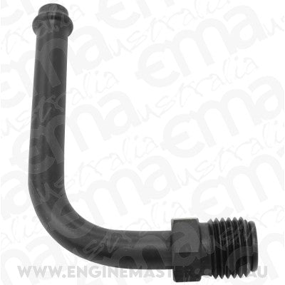 Aeroflow AF714-26BLK Holley / Stromberg Inlet Fitti1/2"-20 Thread to 5/16" 90 Deg