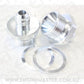 AEROFLOW QUADRAJET CARBURETOR ADAPTER MALE -6AN TO 1" X 20 SILVER AF708-06S