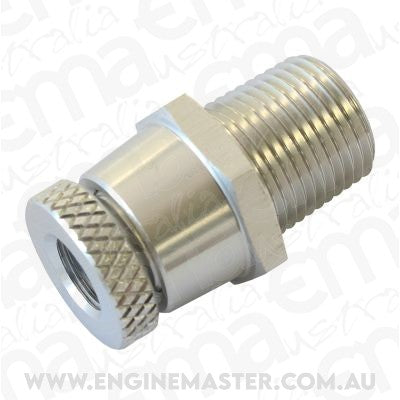 Aeroflow AF615-01S 3/8" NPT Inline Tap Drain 1/8 NPT F/Male Thread For Remote