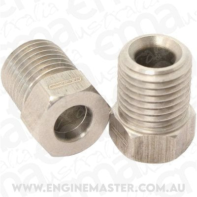 Aeroflow AF364 S/S Inverted Flare Tube Nut 3/16" Hard Line to 3/8" x 24