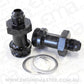 Aeroflow AF700-06-LBLK Holley Inlet Fitting -6AN Black 7/8" x 20 to -6AN Long