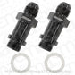 Aeroflow AF701-06-LBLK Barry Grant Demon Inlet Fitting -6AN Black 9/16" x 24 to -6AN Long