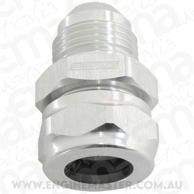 Aeroflow AF741-10-08S 1/2" Barb to -10AN Adapter Silver Convert Male Barb to An